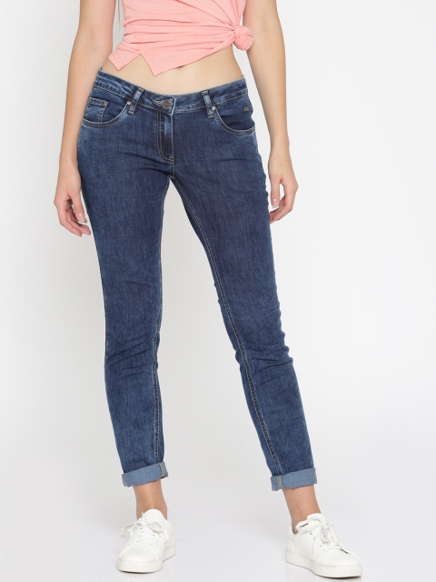 

Park Avenue Woman Blue Skinny Fit Mid-Rise Clean Look Stretchable Jeans