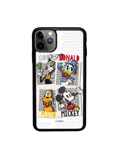 

macmerise Black & White Printed Disney Dudes Design iPhone 11 Pro Bumper Phone Back Case