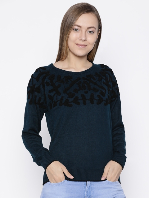 

Pepe Jeans Women Green Solid Pullover