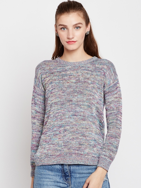 

Pepe Jeans Women Green & White Solid Pullover
