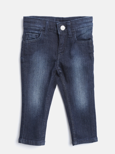

United Colors of Benetton Boys Navy Blue Slim Fit Clean Look Stretchable Jeans