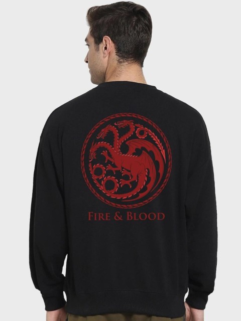 

Bewakoof Men Black Printed Sweatshirt