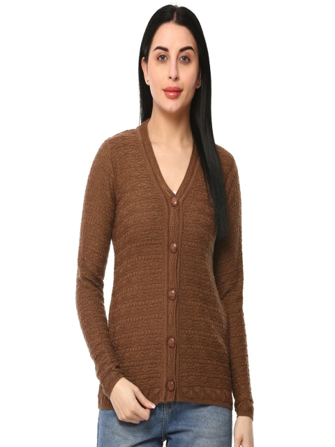 

GLAMAZE Women Brown Cardigan