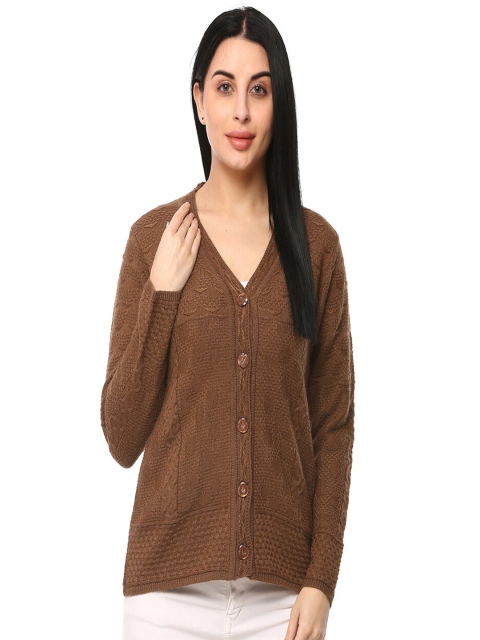 

GLAMAZE Women Brown Cardigan