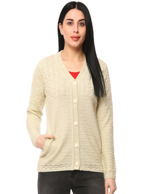 

GLAMAZE Women Beige Cardigan