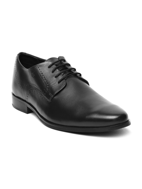 

Arrow Men Black Max Leather Derby Shoes