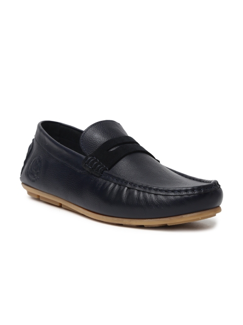 

U.S. Polo Assn. Men Navy Blue Corey Leather Driving Shoes