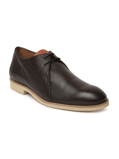 

U.S. Polo Assn. Men Brown Mel Leather Derby Shoes