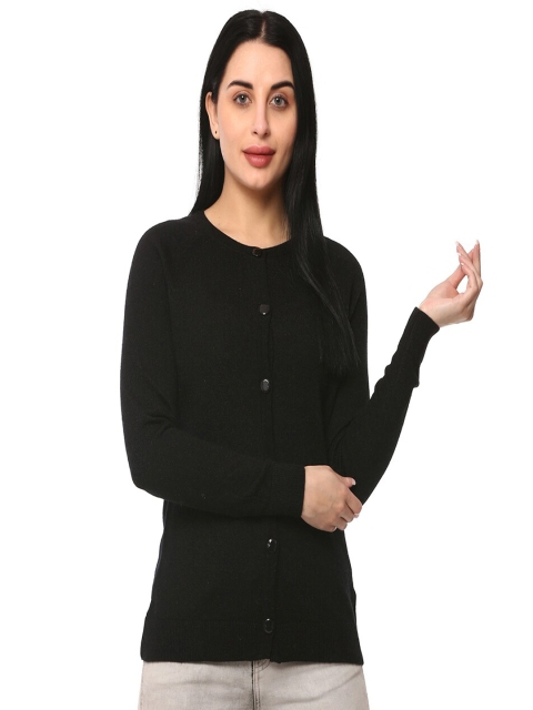 

GLAMAZE Women Black & Black Cardigan