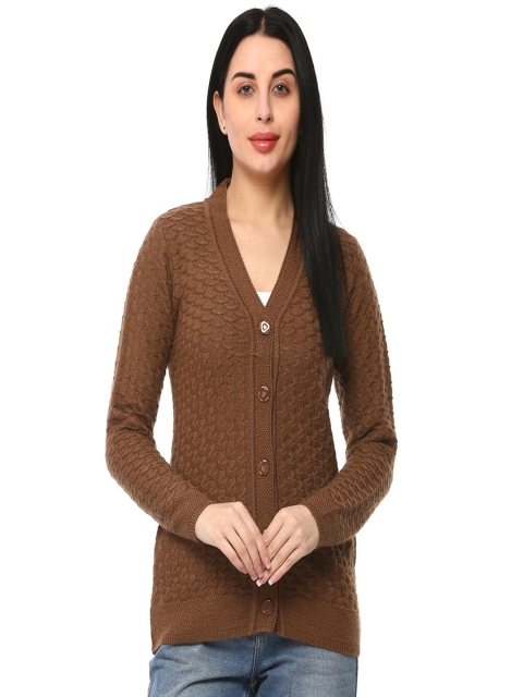 

GLAMAZE Women Brown Cardigan