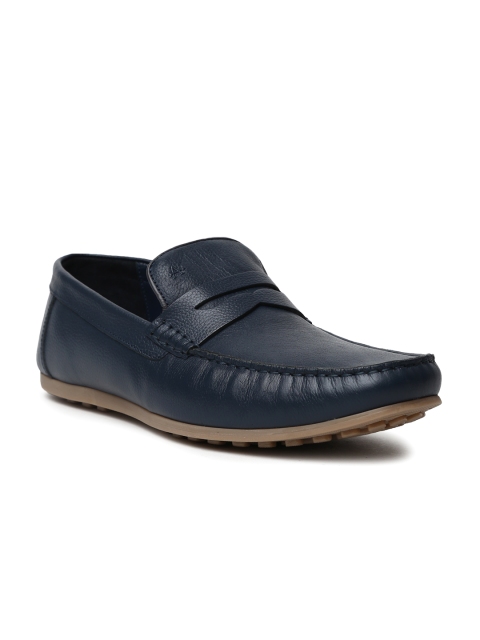 

Arrow Men Navy Marion Leather Moccasins, Navy blue