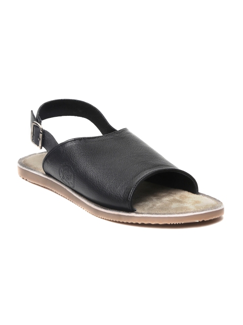 

U.S. Polo Assn. Men Black Cambridge Leather Sandals