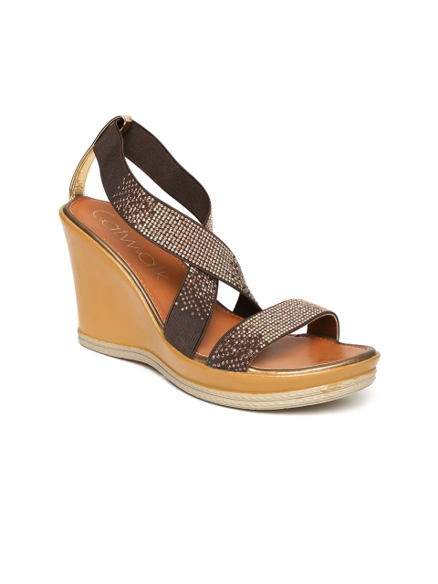 

Catwalk Women Brown Embellished Wedges