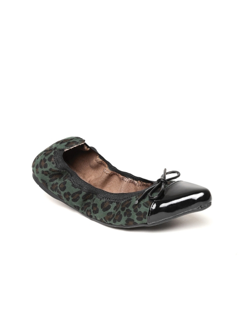 

Catwalk Women Green Animal Print Foldable Ballerinas