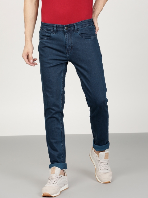 

ether Men Blue Skinny Fit Mid-Rise Clean Look Stretchable Jeans