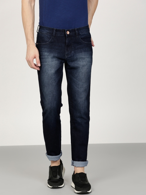 

ether Men Blue Slim Fit Mid-Rise Clean Look Stretchable Jeans