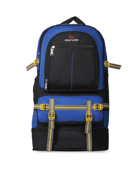 

URBAN CARRIER Blue & Black Colourblocked Rucksack