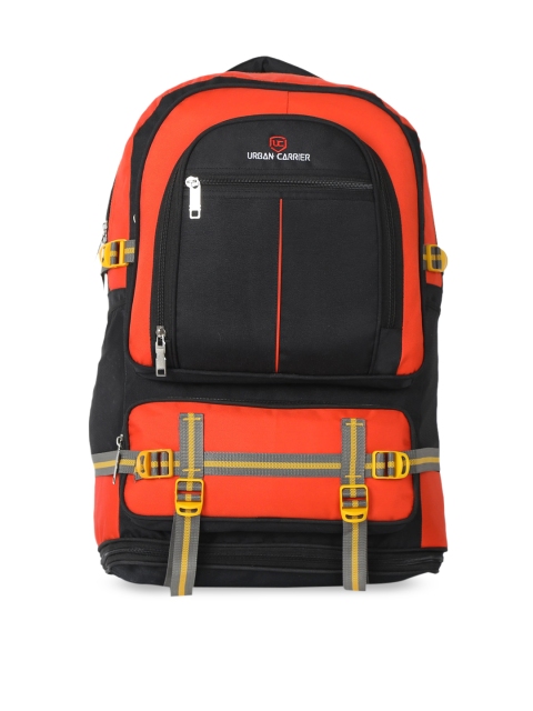 

URBAN CARRIER Orange & Black Colourblocked Rucksack