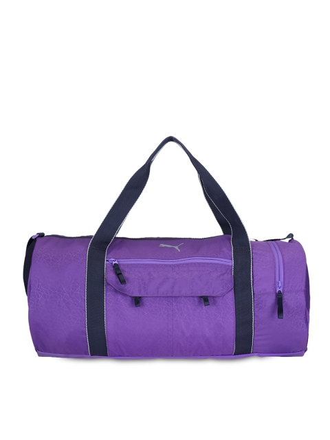 

Puma Women Purple Printed Fit AT Sports Duffel Bag