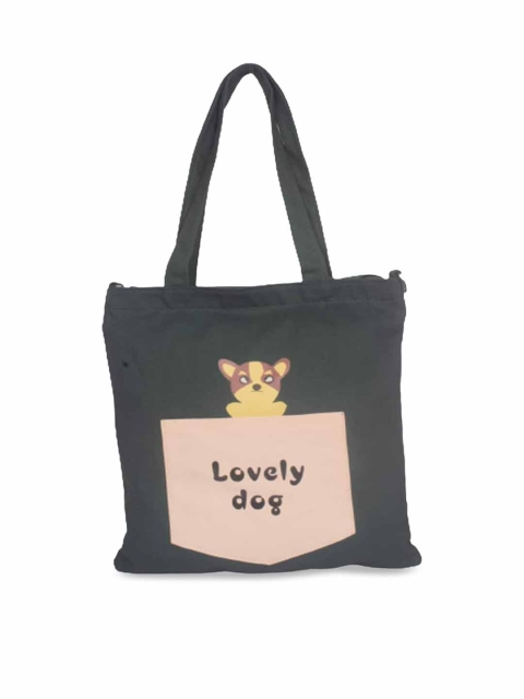 

Bagkok Olive Green Colourblocked Shopper Tote Bag