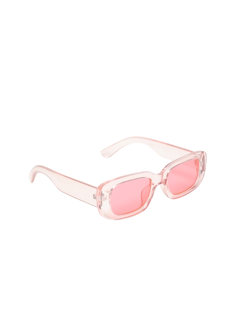 

GARTH Unisex Pink Lens & Pink Rectangle Sunglasses with UV Protected Lens