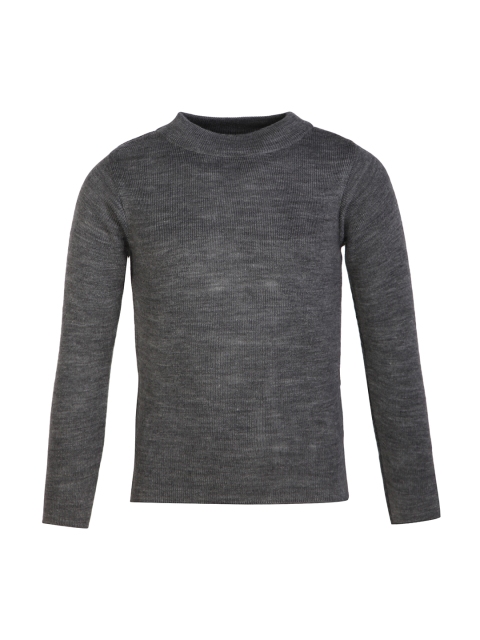 

Cayman Girls Grey Self-Striped Sweater