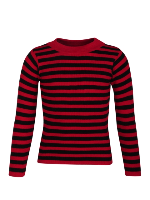 

Cayman Girls Red & Black Striped Sweater