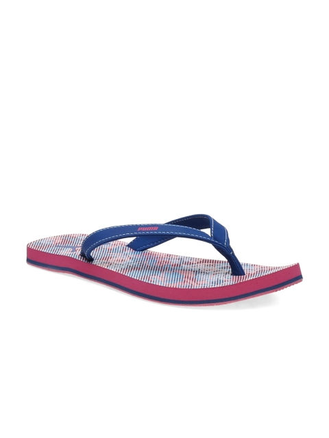

Puma Women Blue & Pink Printed Express Wn's IDP Flip-Flops