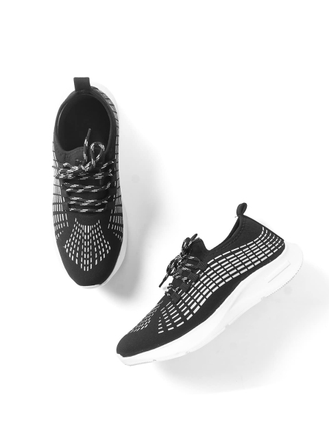 

Goatter Men Black Running Shoes