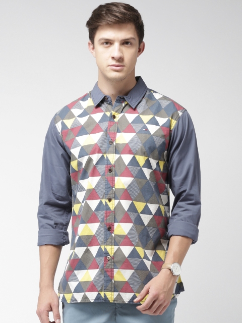

Tommy Hilfiger Men Multicoloured Regular Fit Printed Casual Shirt, Multi