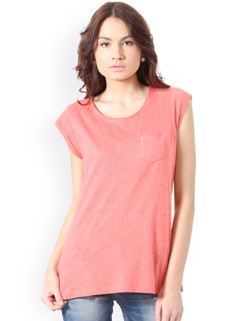 

People Women Pink Self-Design Top