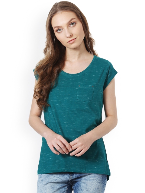 

People Women Green Self-Design Top