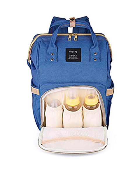 

HOUSE OF QUIRK Women Navy Blue Solid Maternity Diaper Bags