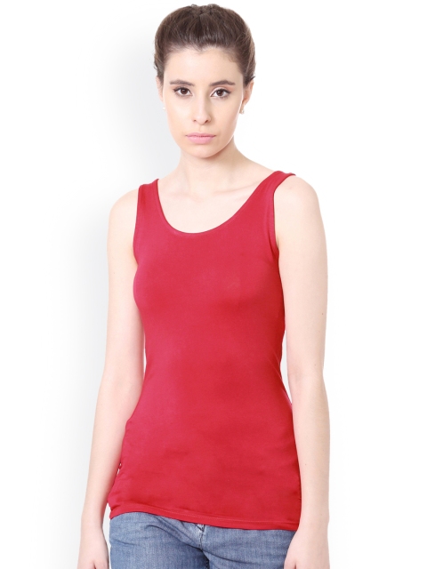 

People Women Red Solid Top