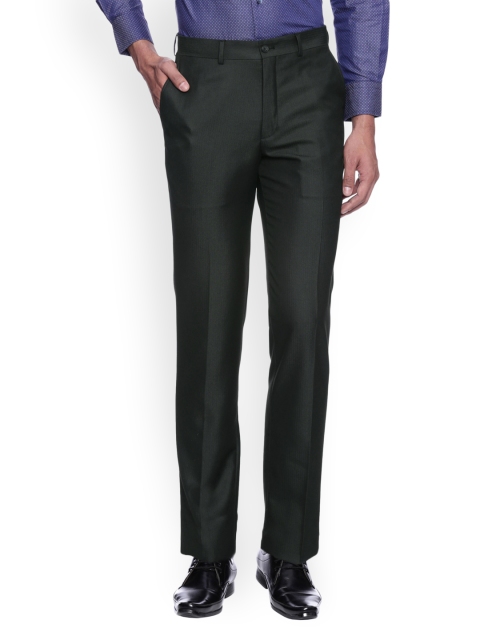 

SUITLTD Men Grey Slim Fit Solid Formal Trousers