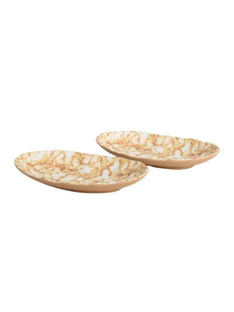 

REYIN Set Of 2 Serving Dish, Gold