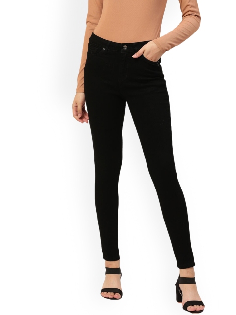 

Xpose Women Black Comfort Slim Fit High-Rise Stretchable Jeans