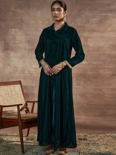 

Alaya By Stage3 Women Green Longline Shrug