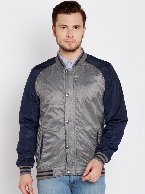 

Van Heusen Sport Men Grey Solid Jacket