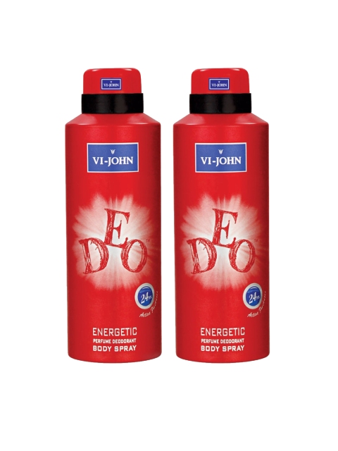 

VI-JOHN Men Set Of 2 Deo Energetic Long Lasting Fresh and Spicy 175ml, Multi