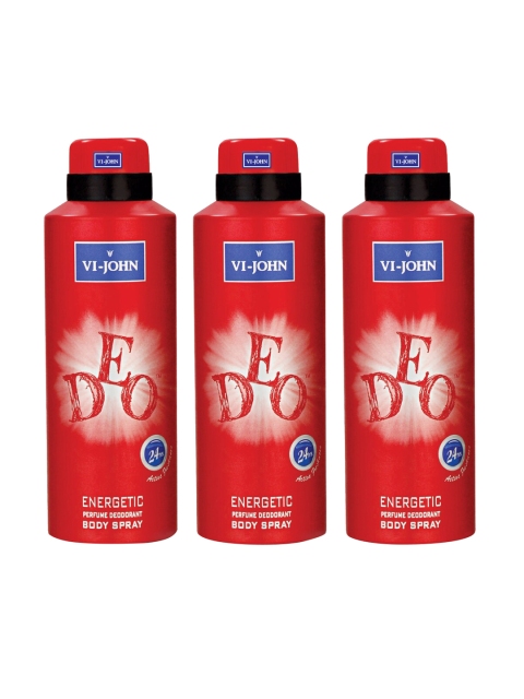 

VI-JOHN Men Set Of 3 Deo Energetic Body Spray 525ml, Multi