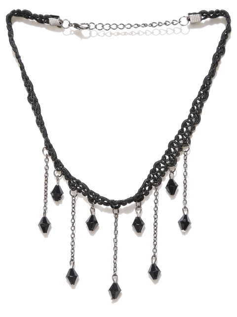 

Bellofox Black Beaded Choker Necklace