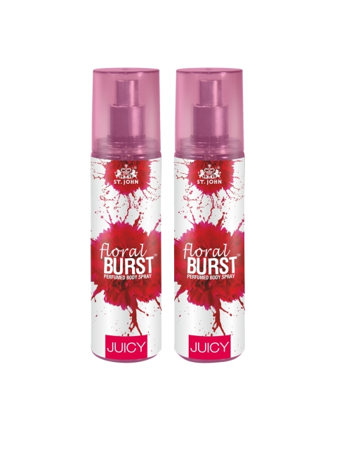 

St. John Set Of 2 Floral Perfumed Body Spray 150 ML Each, Red