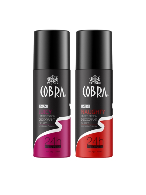 

St. John Set Of 2 Cobra Limited Edition Juicy 150 ml & Naughty 150 ml, Black