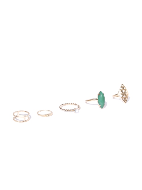 

Bellofox Set of 5 Gold-Toned Rings
