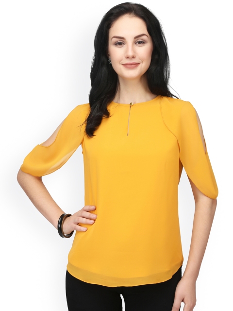 

Eavan Women Mustard Yellow Solid Top