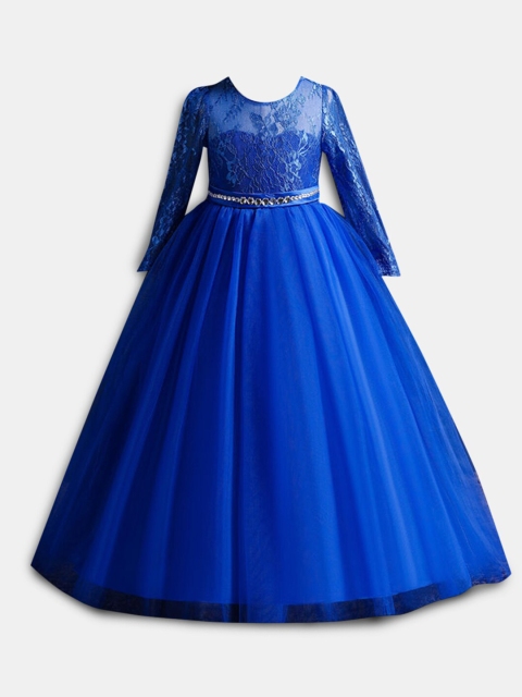 

Hopscotch Blue Embellished Maxi Dress