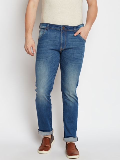 

Jack & Jones Men Blue Tim Slim Fit Mid-Rise Clean Look Stretchable Jeans