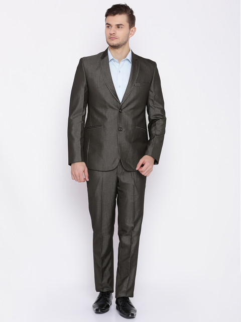 

Raymond Men Brown Slim Contemporary Fit Single-Breasted Party Suit
