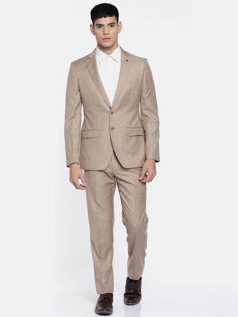 

Raymond Men Beige Single-Breasted Slim Fit Formal Suit